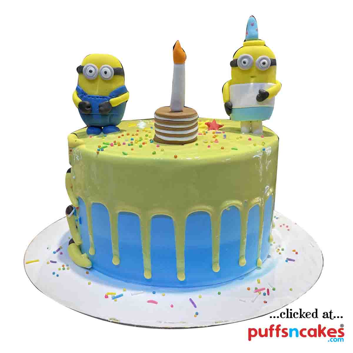 (1674) Minions Theme Cake